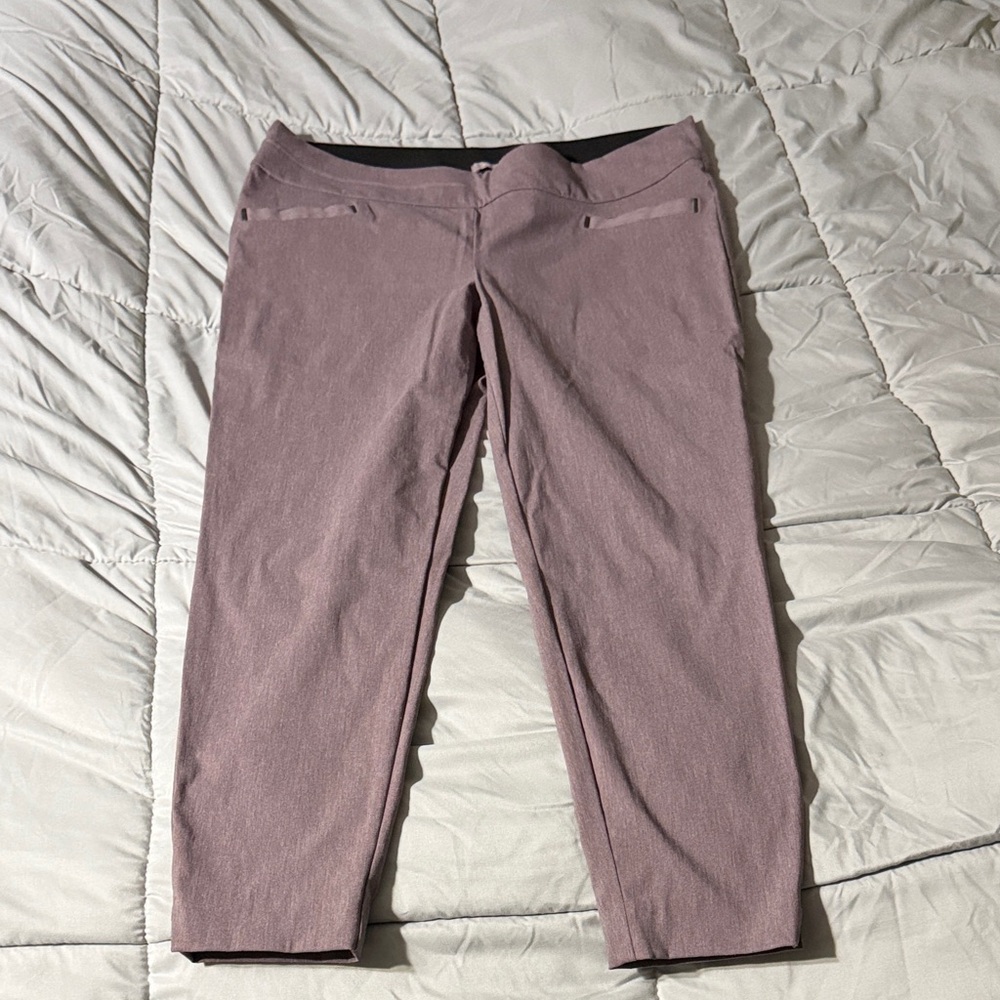 Women's Mauve Skinny Dress Slacks